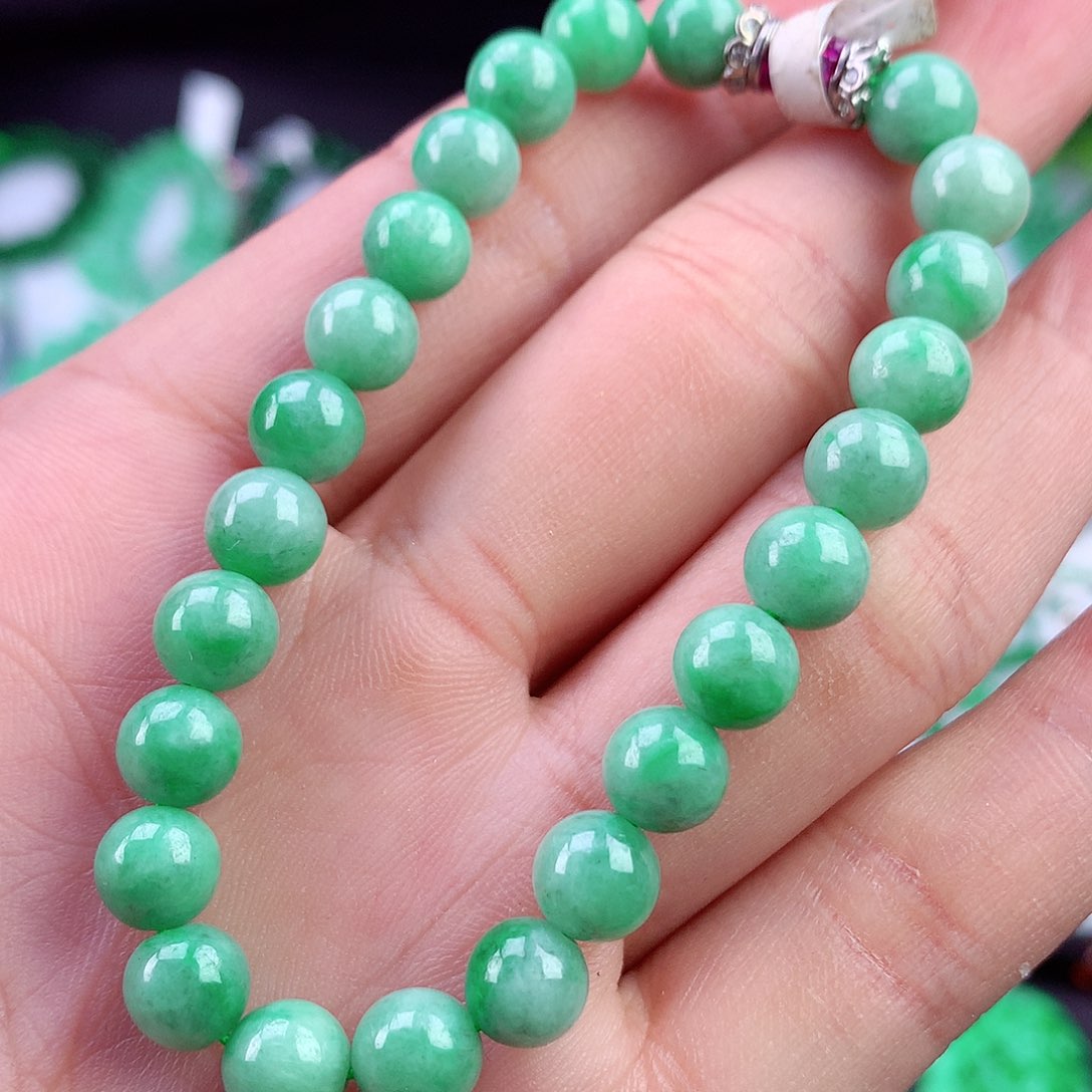 未镶嵌手链翡翠手串