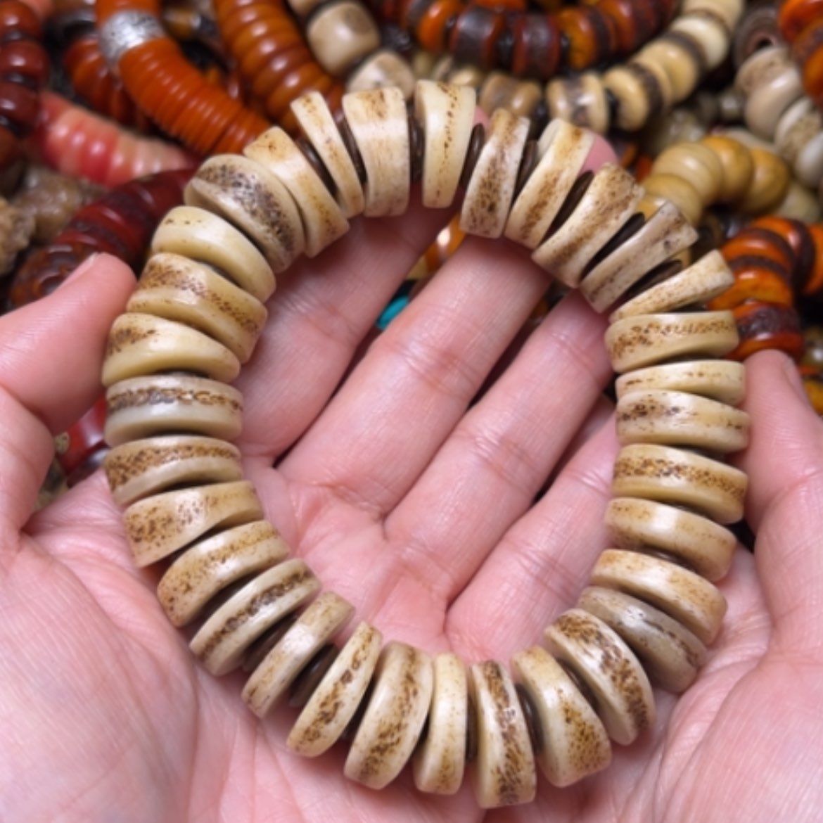 【闪购商品】牛骨手串/手链牛骨原色不规则切18