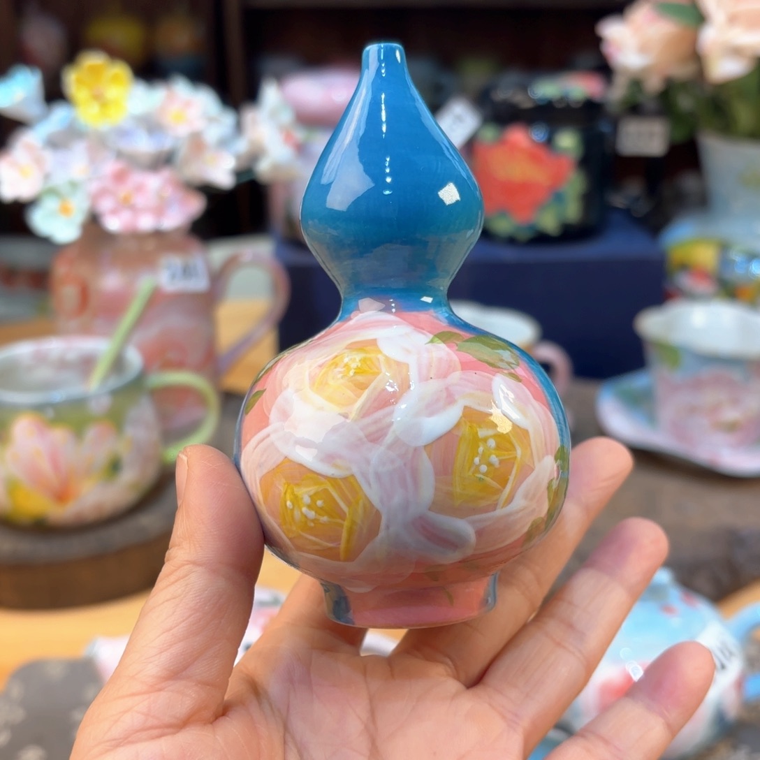 景德镇手绘高温釉下彩陶瓷茶具