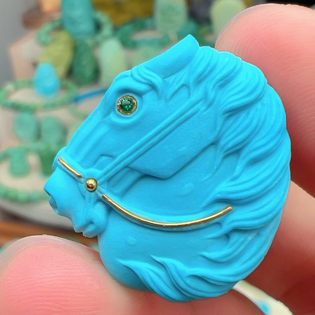 绿松石未镶嵌主播万珍