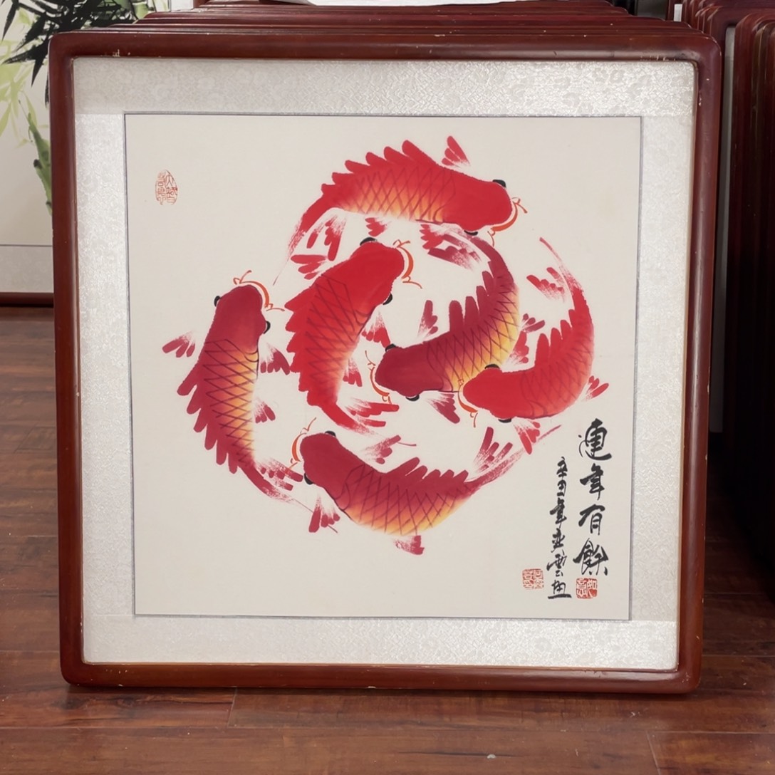 国画带框尺寸63*63厘米