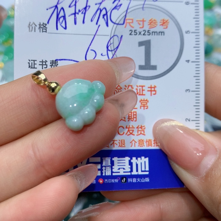 翡翠颈饰未镶嵌猫爪