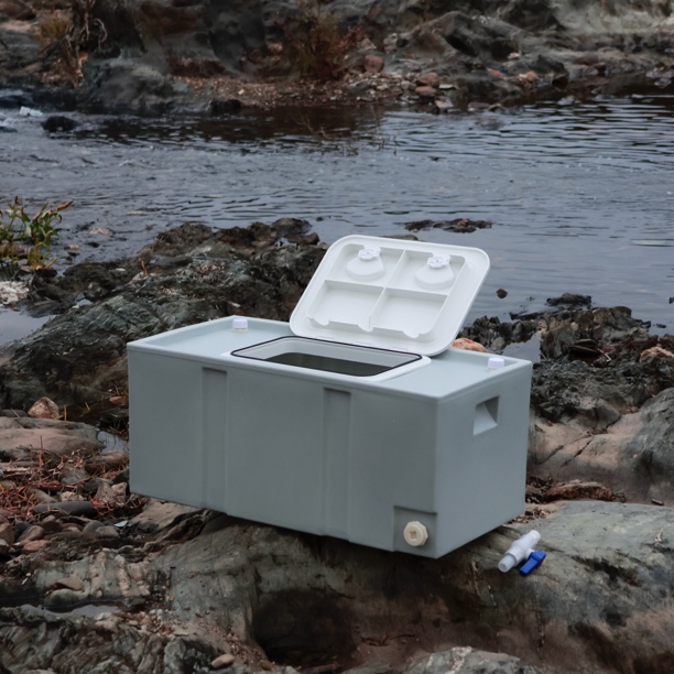 100升加厚密封盖车载活鱼箱户外野钓运输