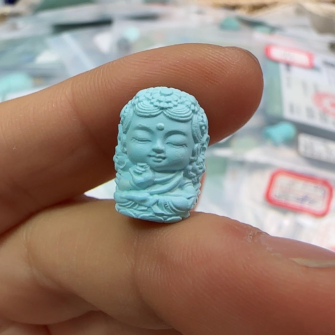 绿松石珠宝半成品未镶嵌