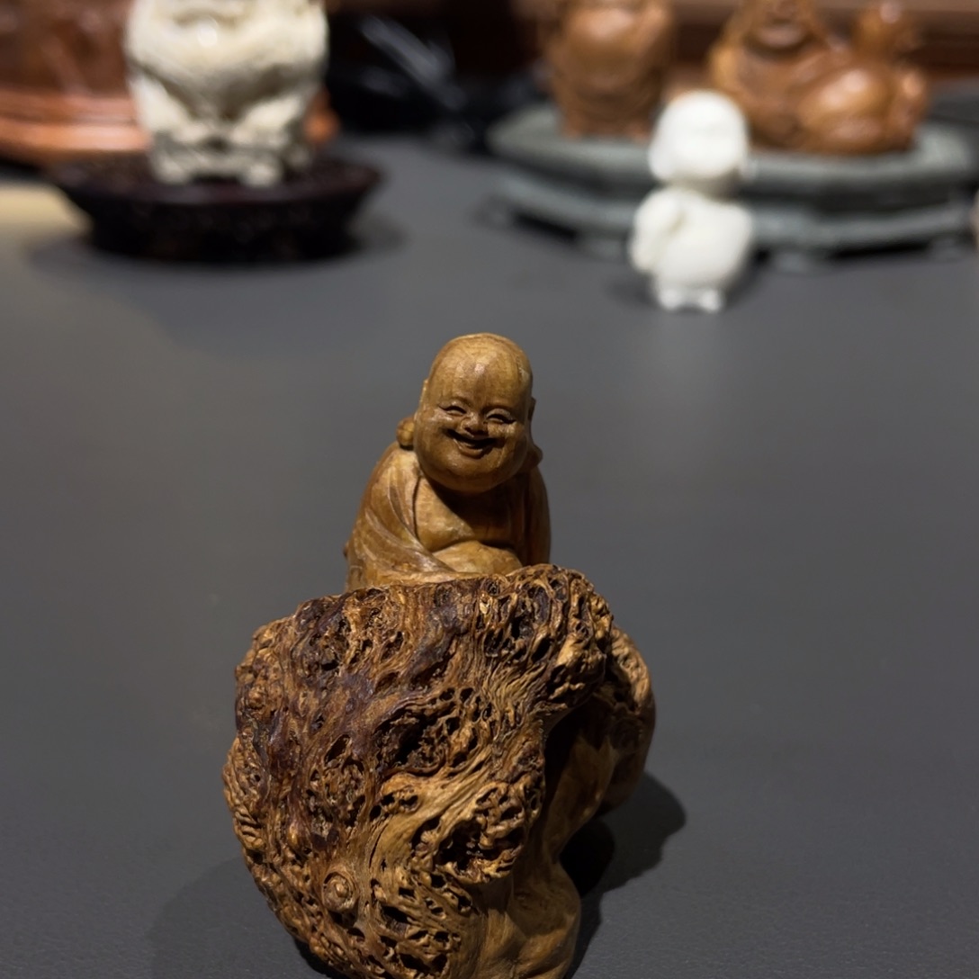 木登*路降龙木工艺品摆件