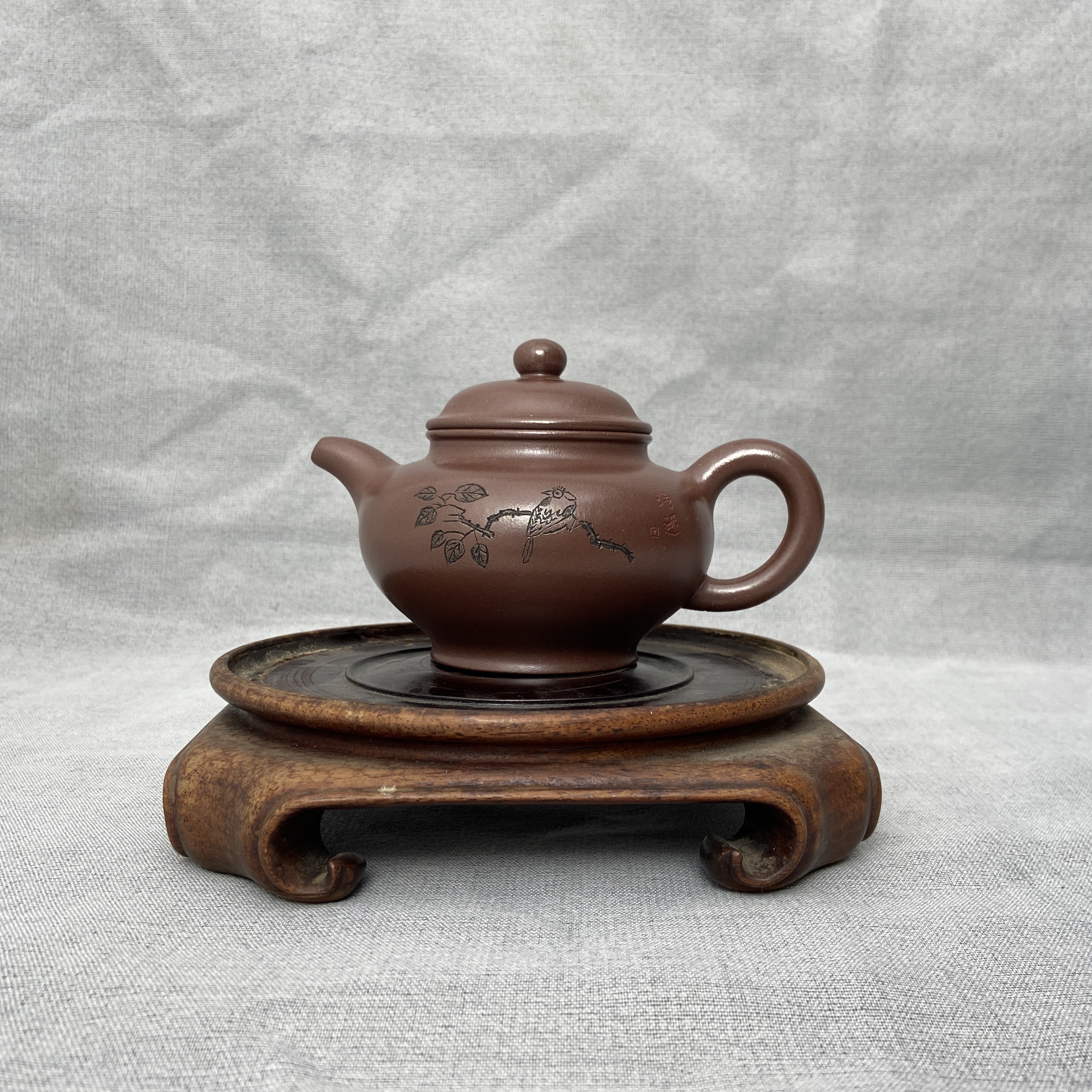 宜兴手工紫砂陶 茶壶GS3479-5