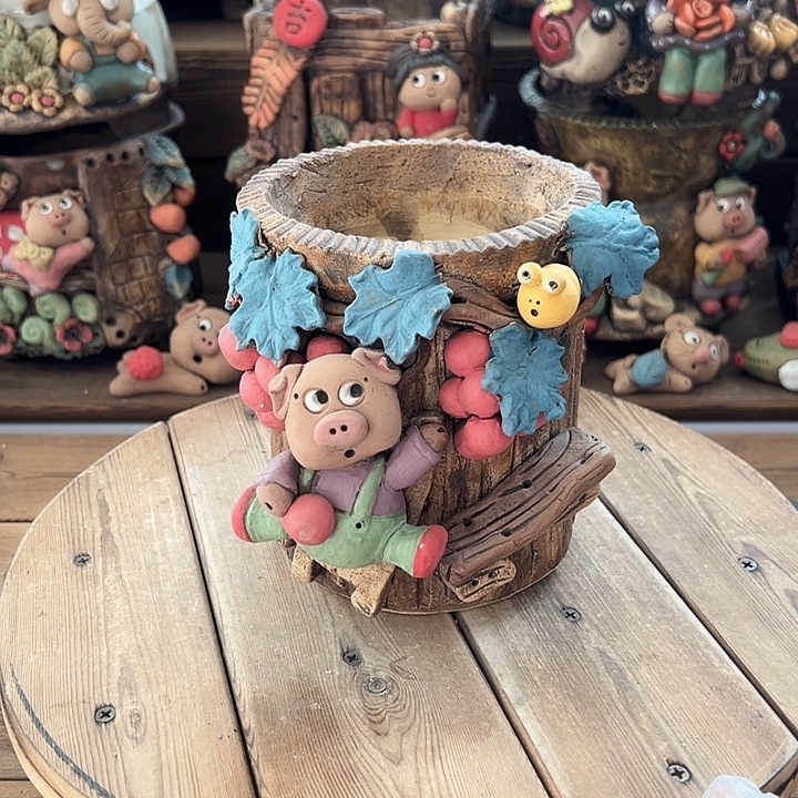 嘻哈多肉花盆百搭