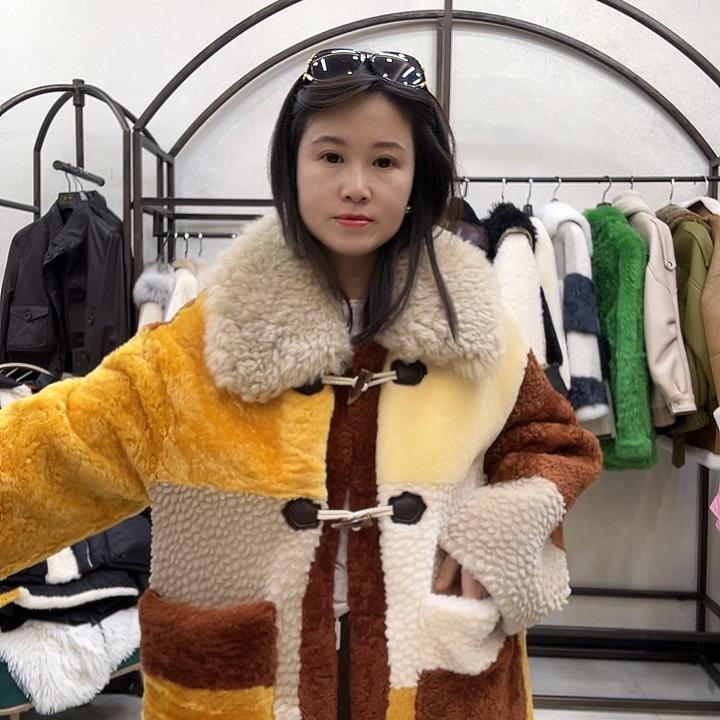 用***4真皮皮衣皮毛一体