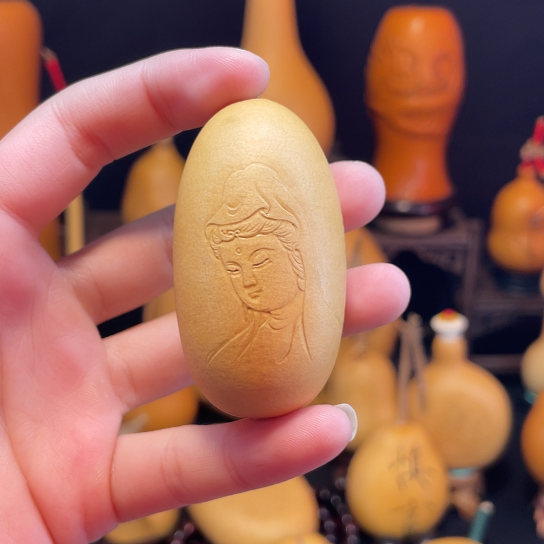 海***霞观音押花葫芦葫芦