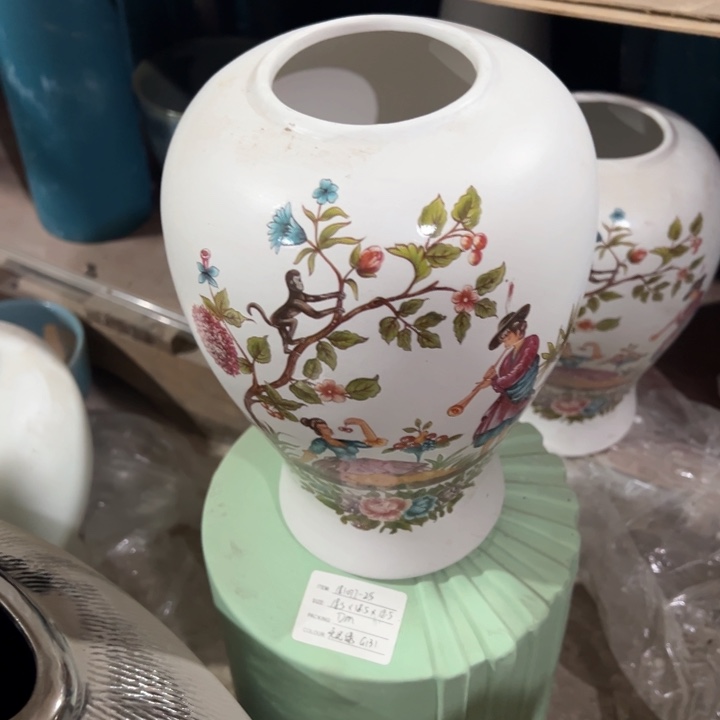 陶瓷花瓶摆件外贸出口微瑕捡漏