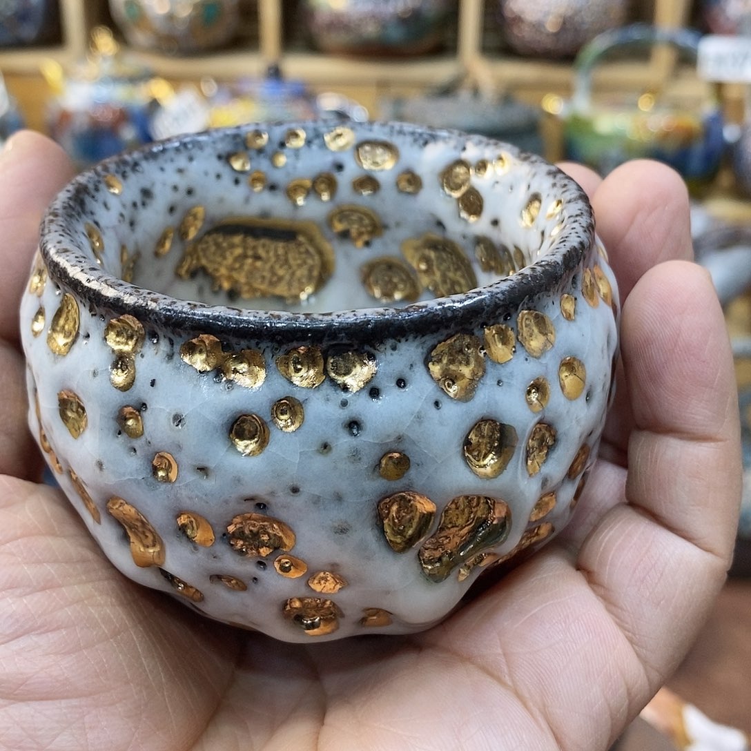 粗陶志野柴烧茶器