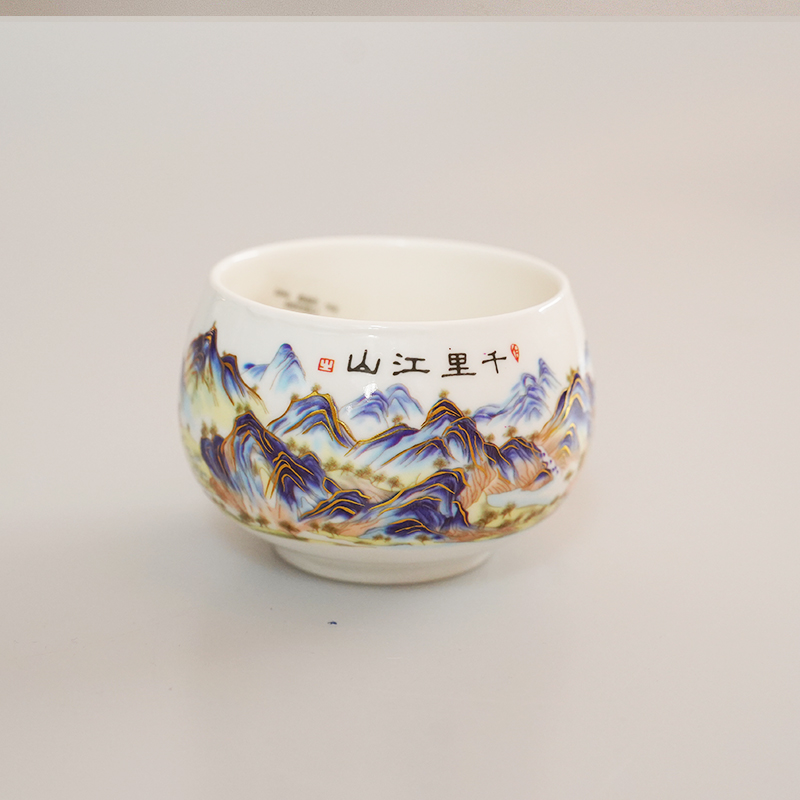 TJ046-千里江山主人杯单品包邮 偏远除外