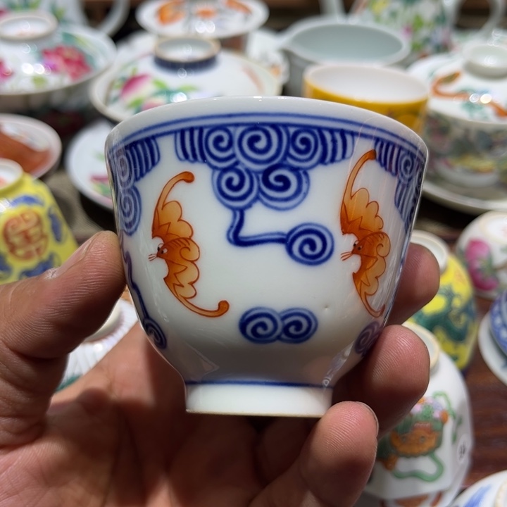 纯手绘精品盖碗杯