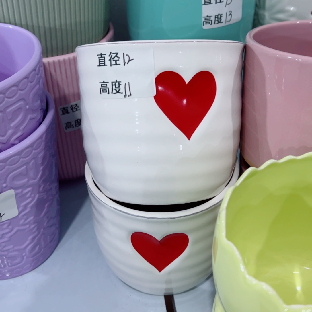 有孔，陶瓷花盆满10米包邮发货