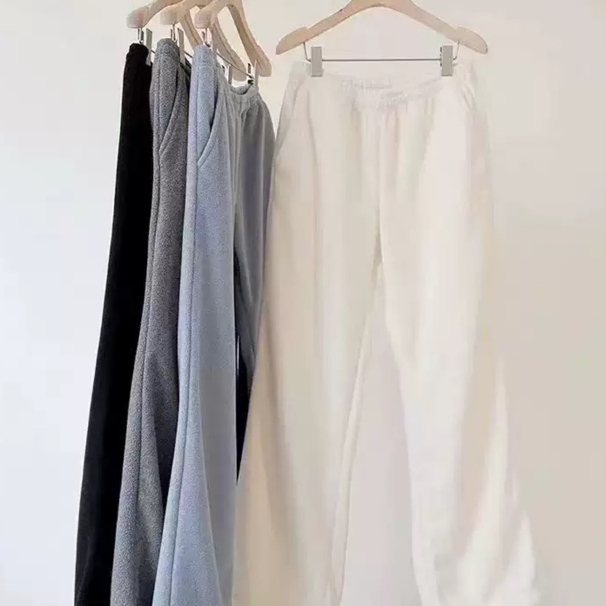 韩国东大门 OU*CE摇粒绒休闲裤卫裤女