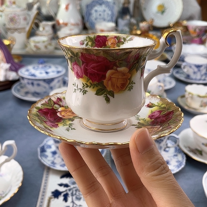 中古欧瓷瓷器小房子