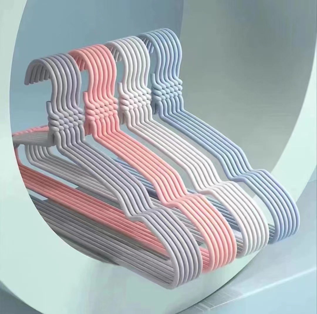 【拍两单优先发】10支尺寸40cm凹槽平肩衣架春秋款衣物衣架