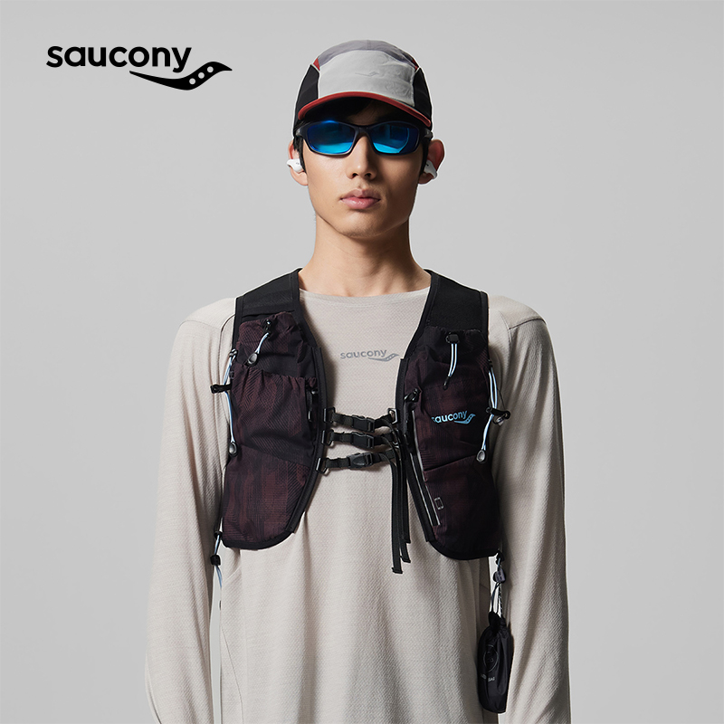 Saucony索康尼男女同款训练运动户外多功能弹力越野马甲