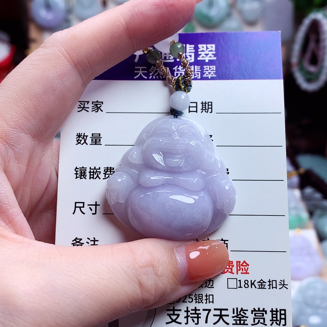 颈饰未镶嵌翡翠佛公08