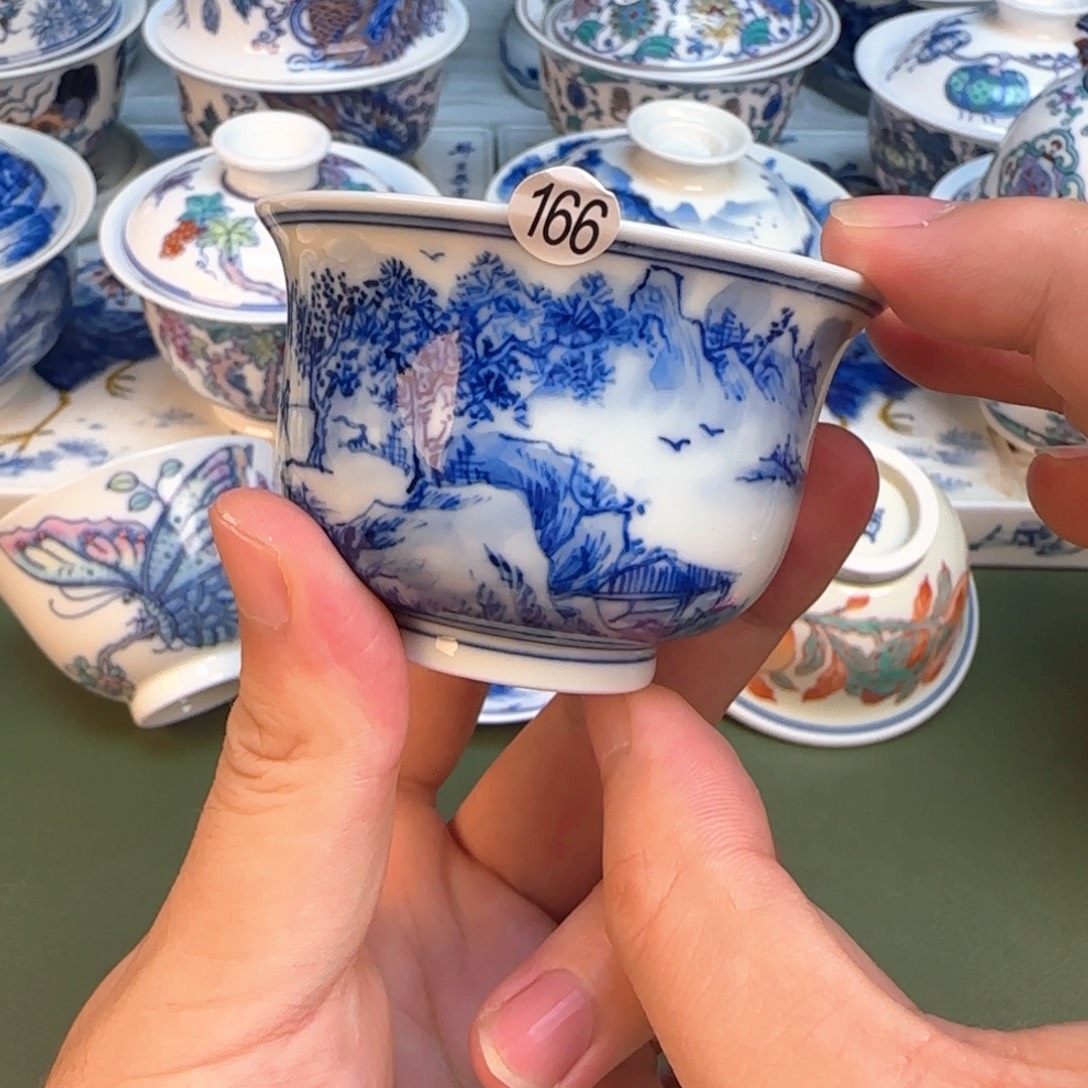 彦祖纯手工手绘茶具166