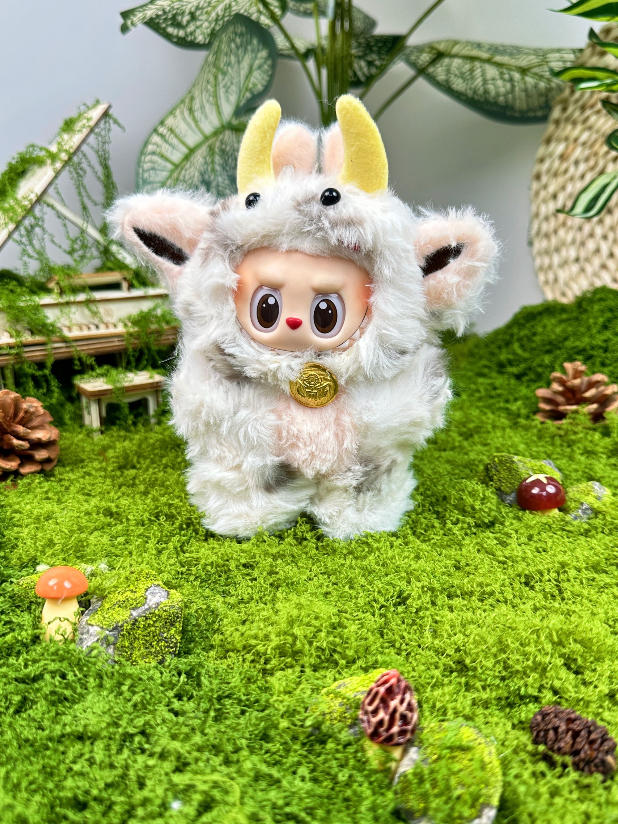 牛牛向前冲搪胶娃衣适用娃衣一二三代拉布布衣服