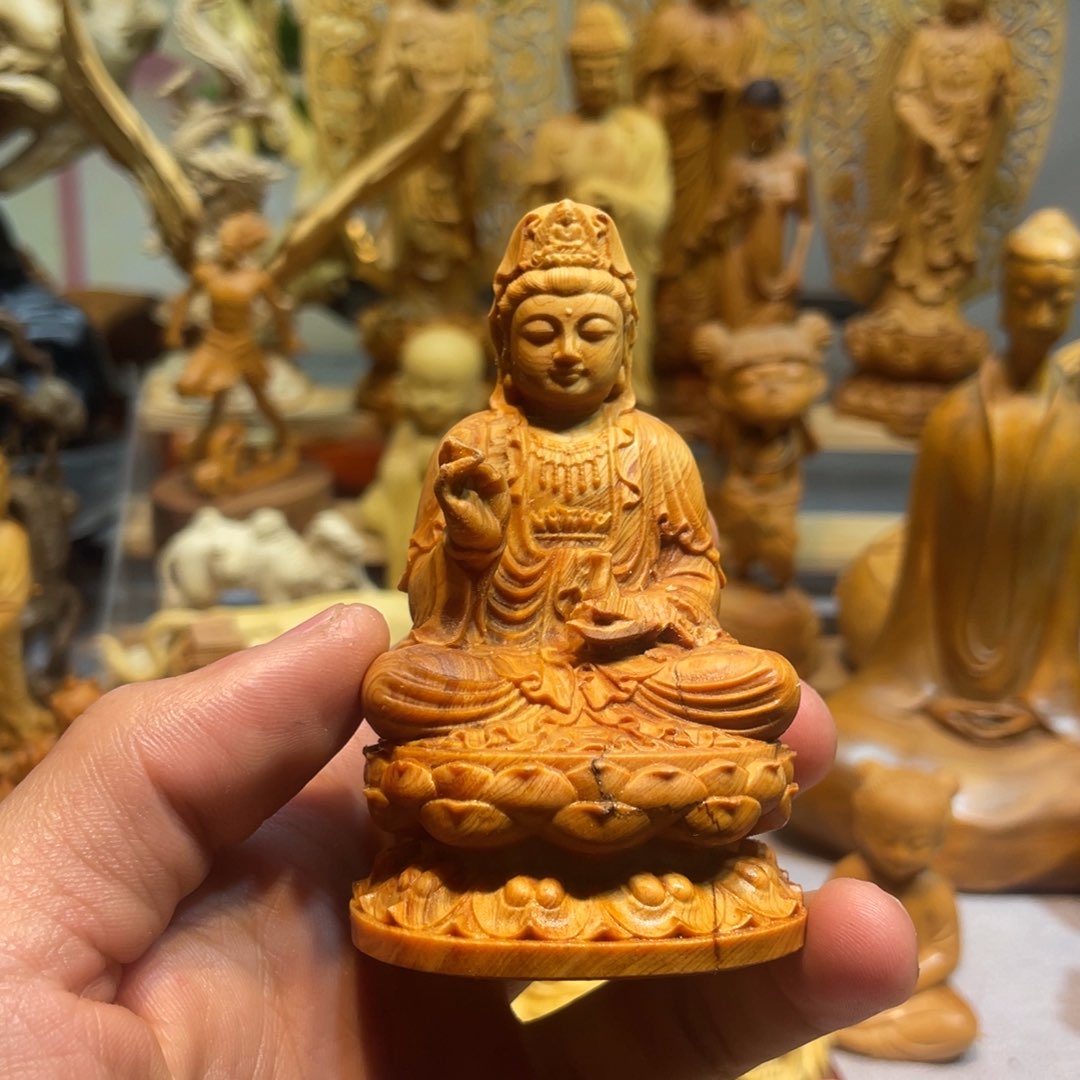 柏木（崖柏）崖柏观音瑕疵