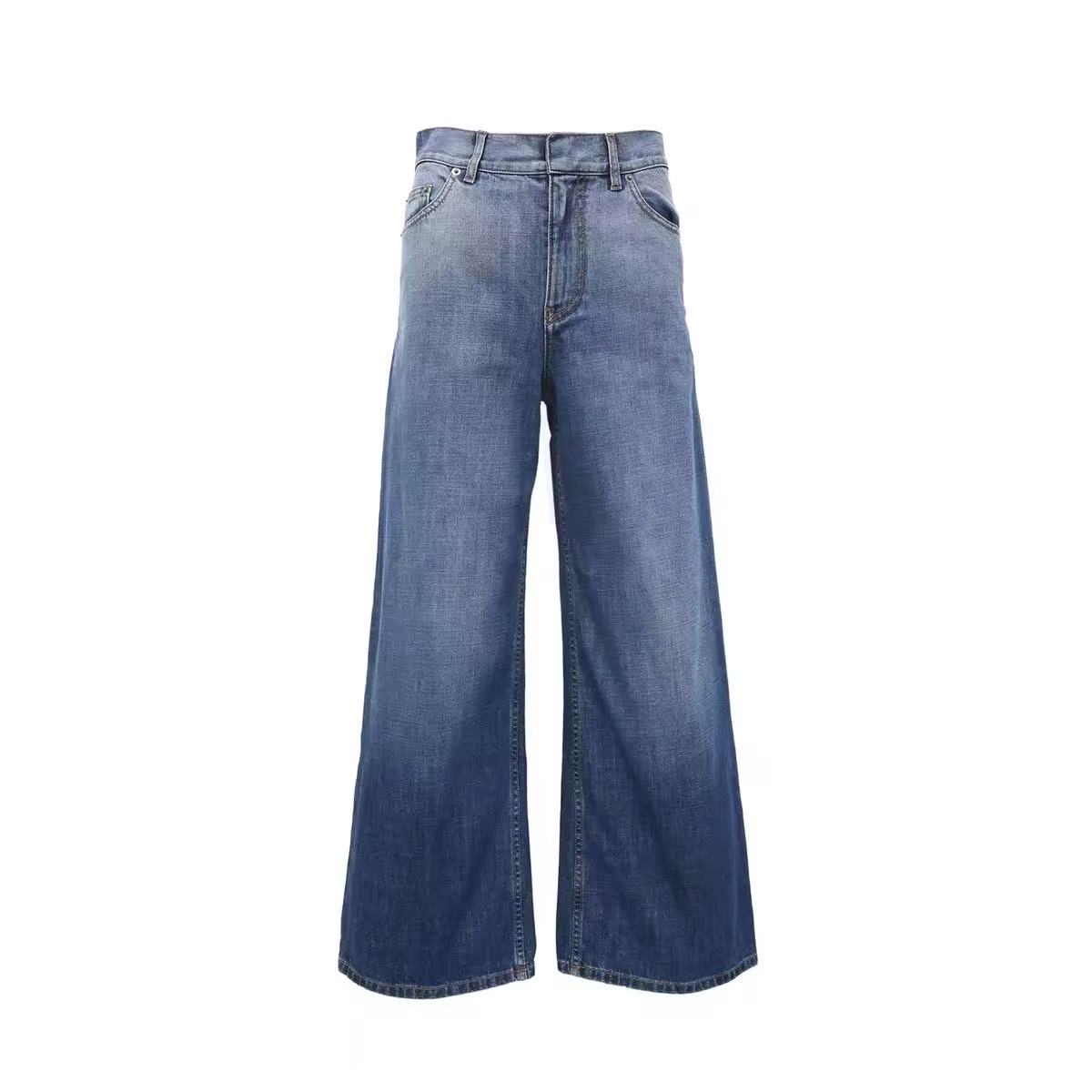 99新 DIOR/迪奥 牛仔阔腿裤34码