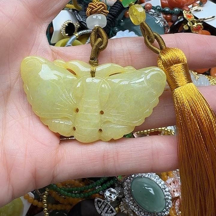 翡翠未镶嵌项链翡翠