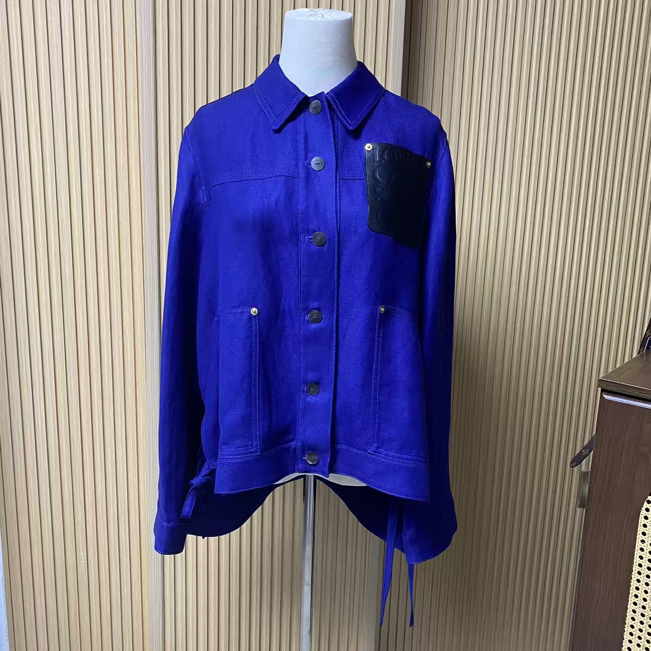 95新 LOEWE/罗意威 loewe罗意威/34码/蓝色长袖牛仔外套/02160022