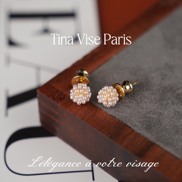  镀K金 A1014《阑珊幽梦》法⭐️ Tina Vise缇娜薇斯 耳钉