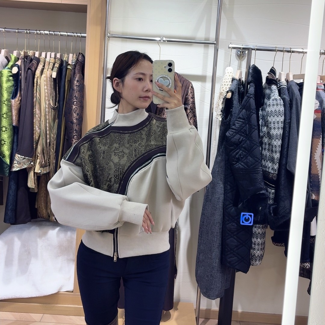 S079原创民族拼接拉链卫衣