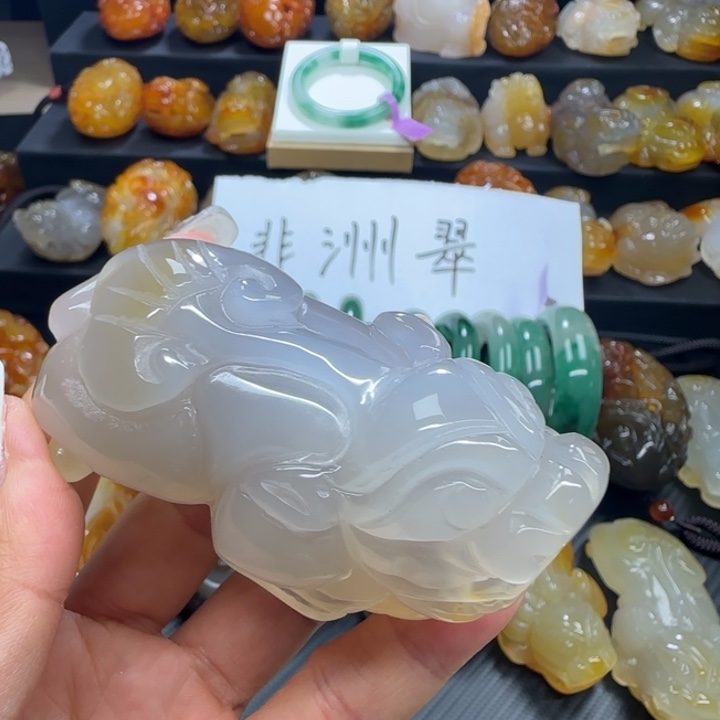 玛瑙/玉髓合金手把件