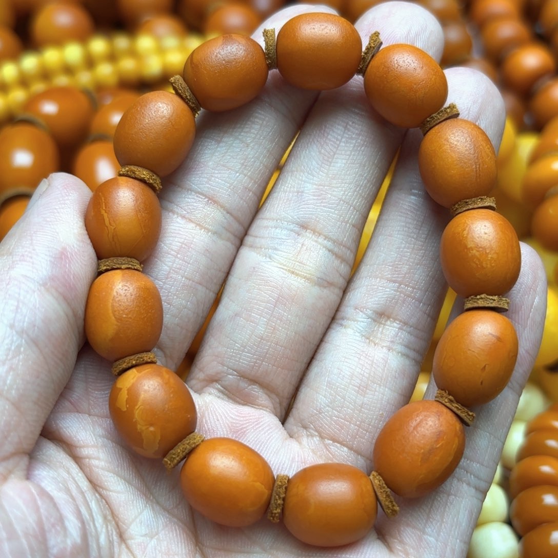 未镶嵌琥珀手链蜜蜡