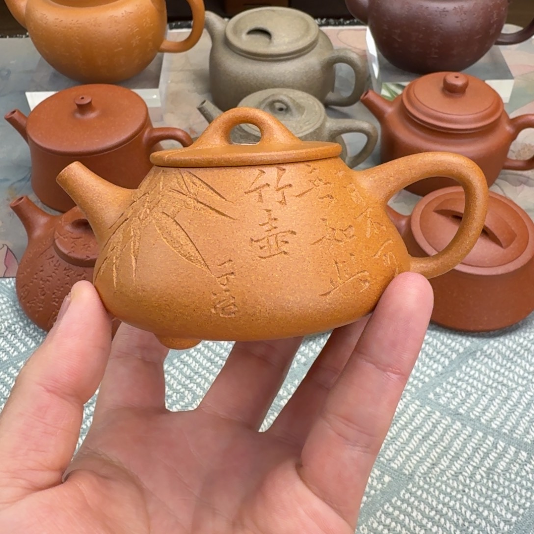 茶壶紫砂微瑕 平盖 180cc