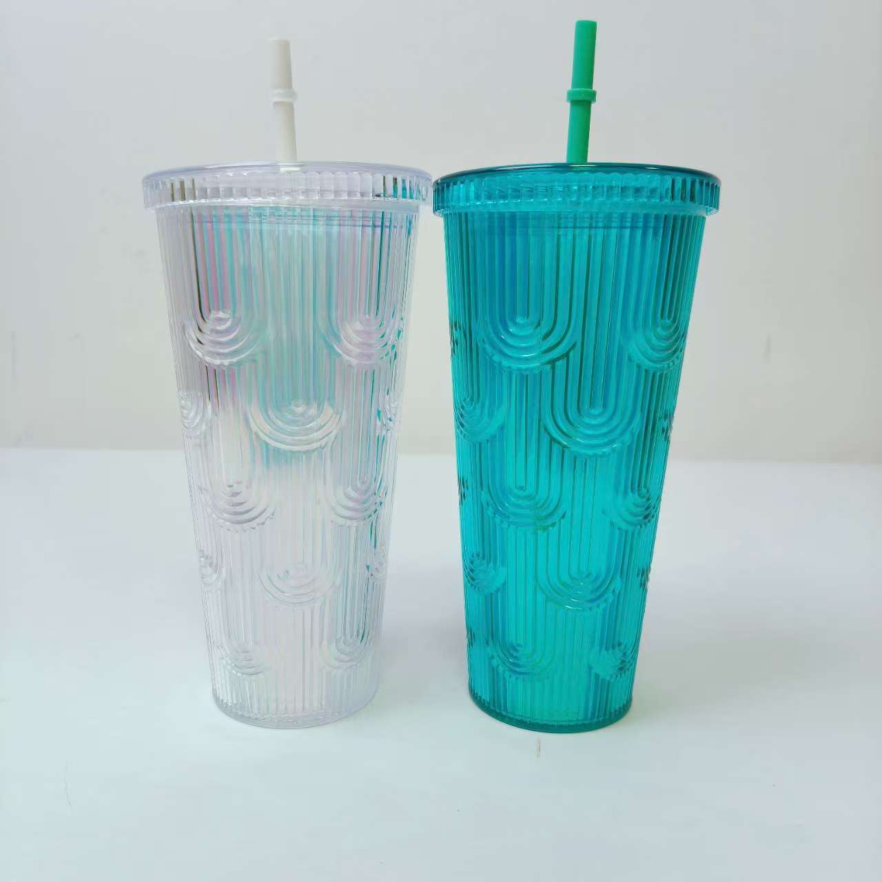 63384   经典海浪纹系列吸管杯水杯（650ml）