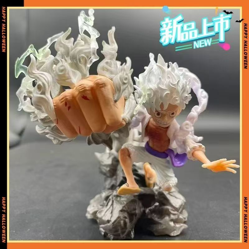 海贼王五档尼卡 拳头路飞 太阳神尼卡 Q版GK手办动漫摆件礼物元气