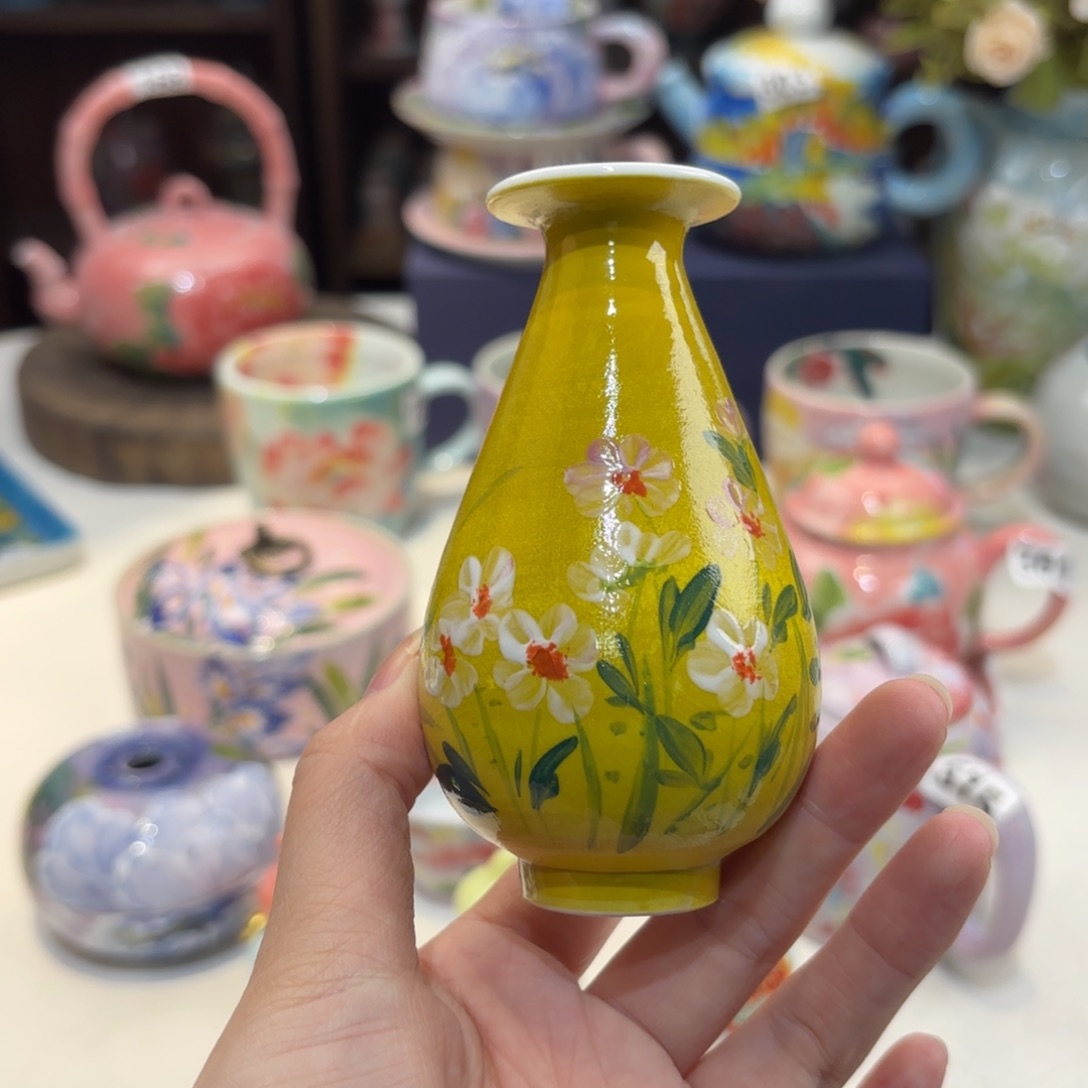 景德镇手绘高温釉下彩陶瓷茶具