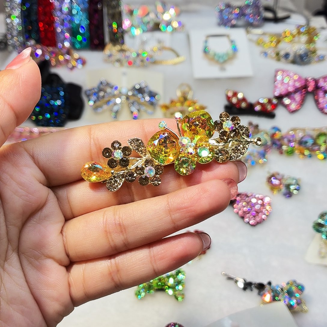 布艺铁合金发饰发夹发夹