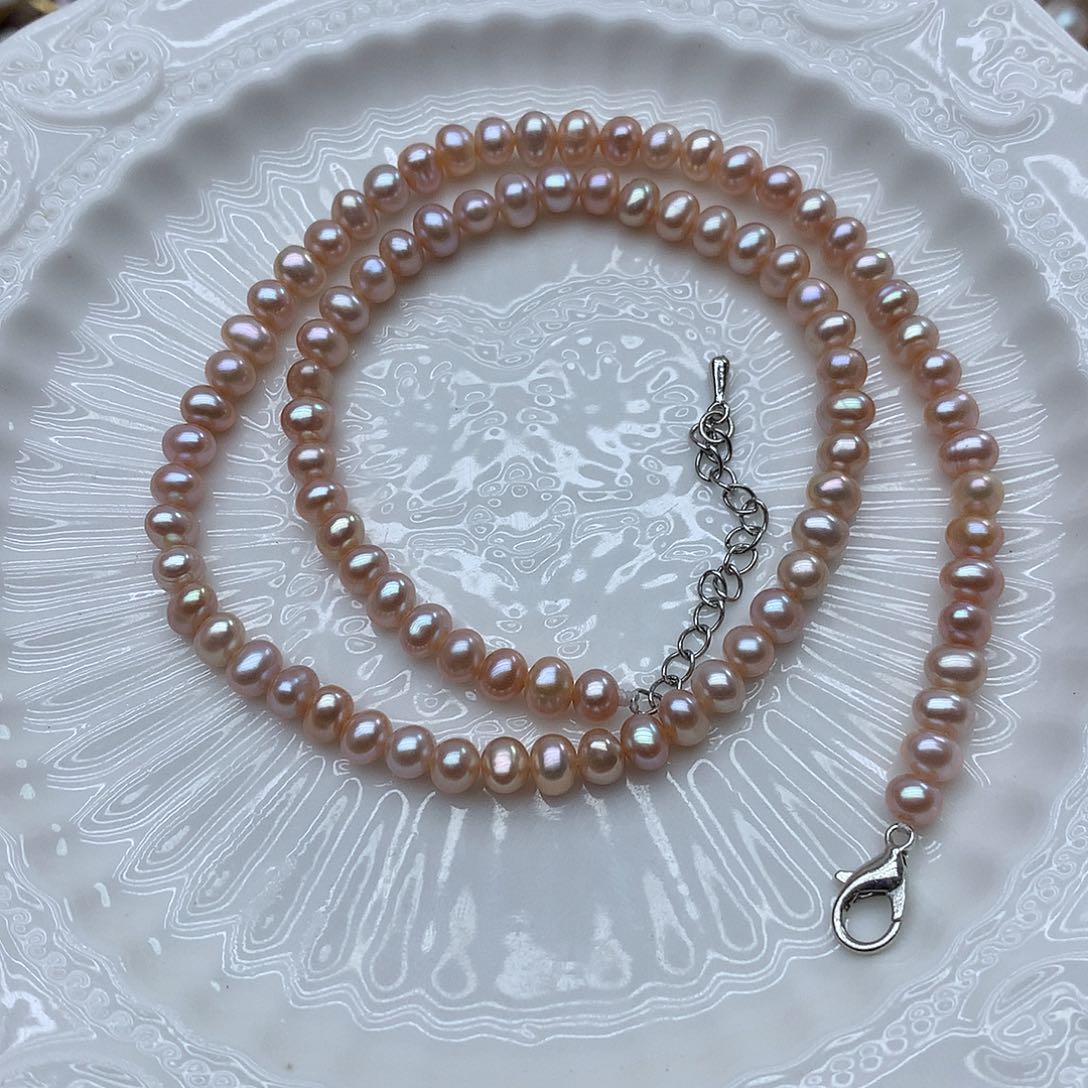 淡水珍珠5-6未镶嵌项链a102