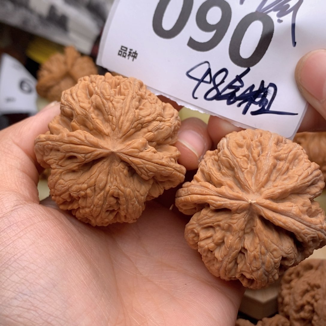 文玩核桃把件090号48粗筋全