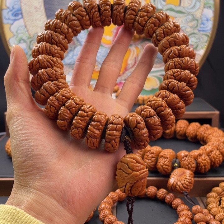 桃核手串龙纹桃核矮霸