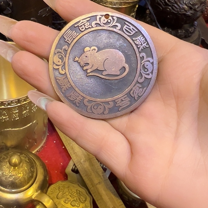黄铜摆件，文房工艺品摆件
