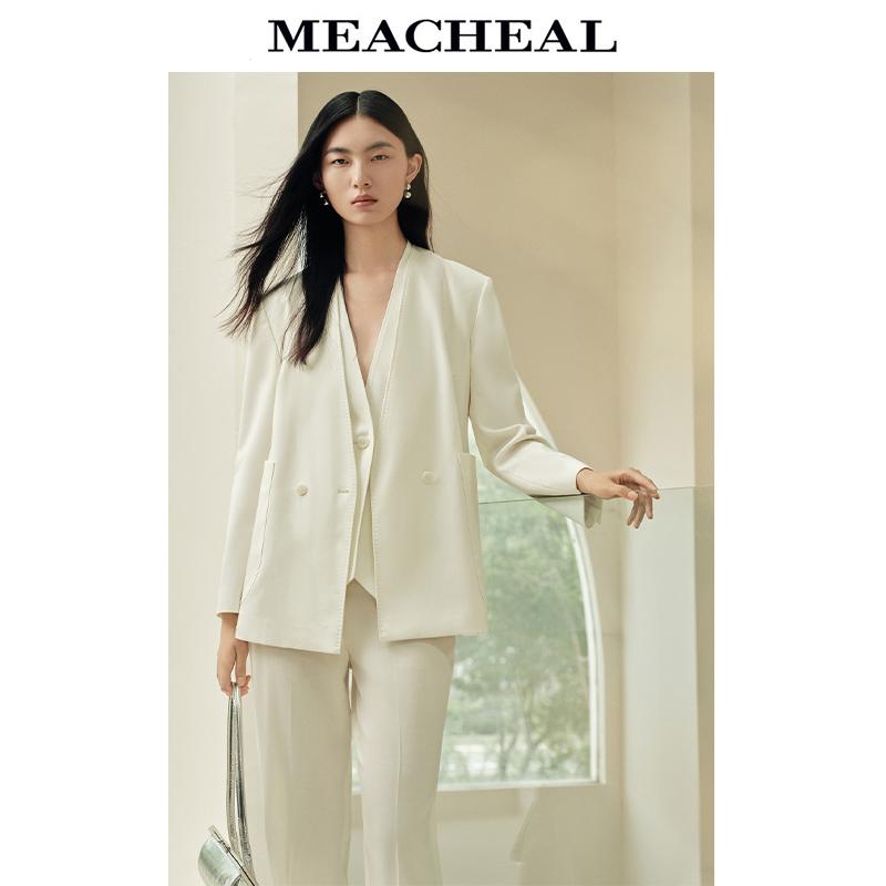 MEACHEAL【晨粉专享】梨花白西服824310013016