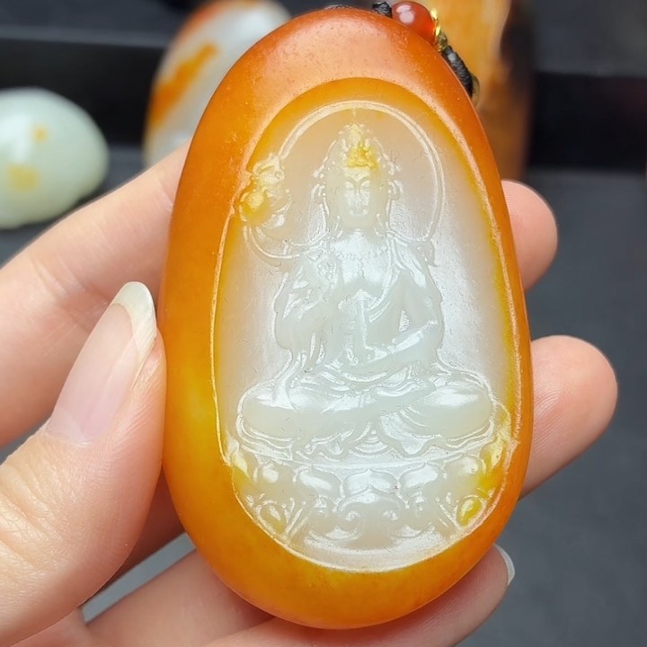 和田玉玉石挂件N1121拍一发一