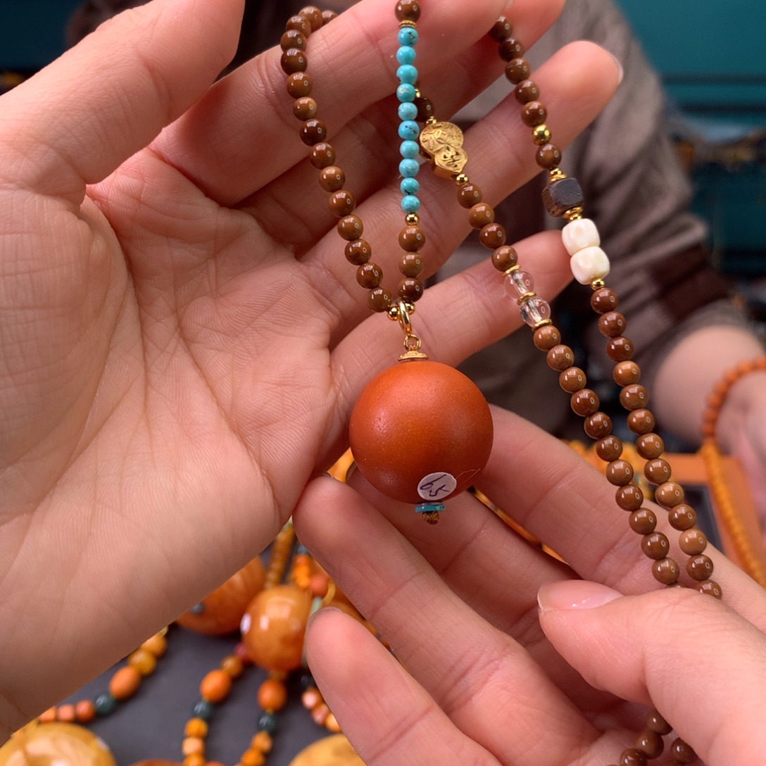 蜜蜡未镶嵌颈饰天然