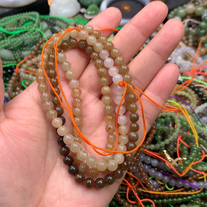 和田玉未镶嵌手链85