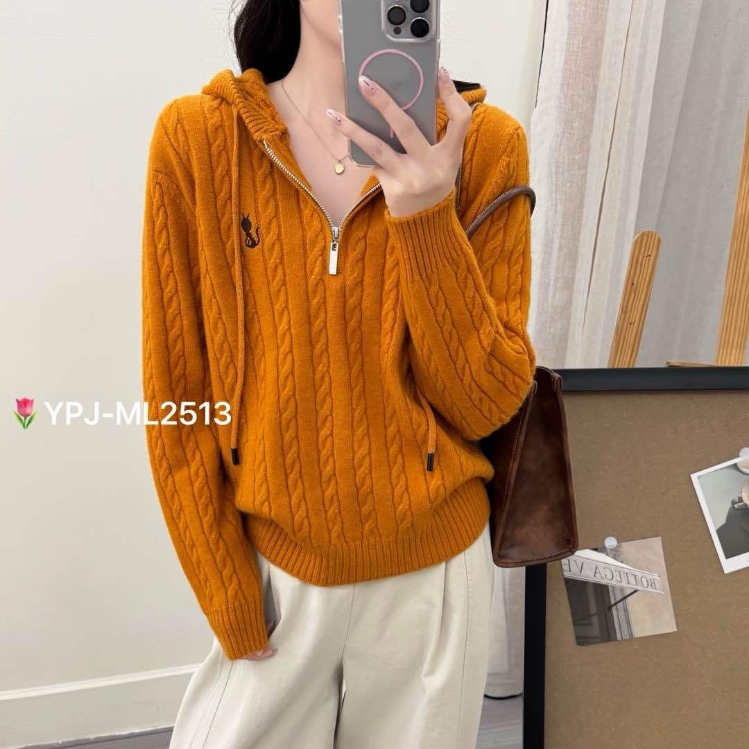 简单大方帽款拉链2513