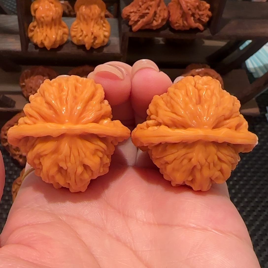 桃核把件四座楼38精品1534