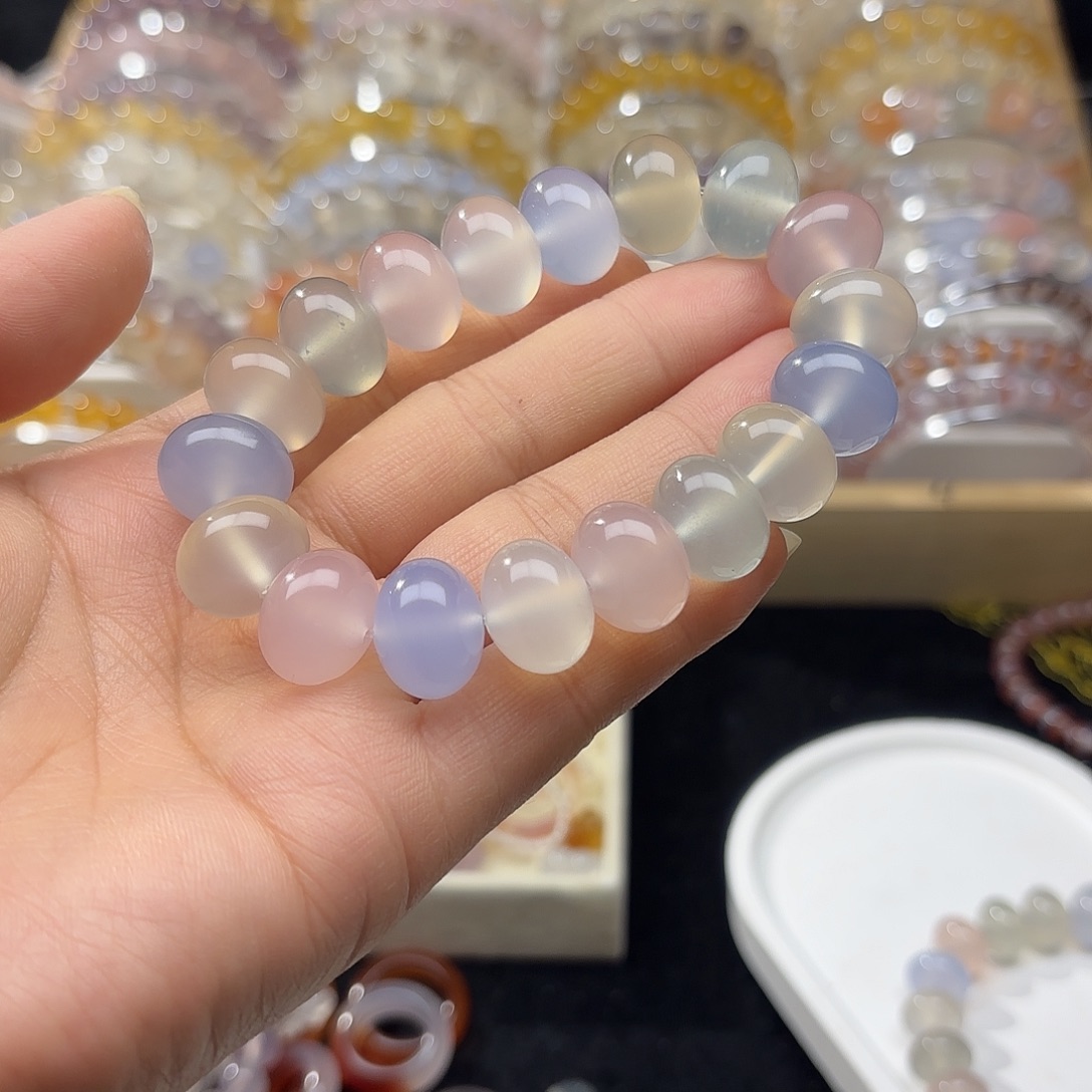 玛瑙/玉髓未镶嵌手链