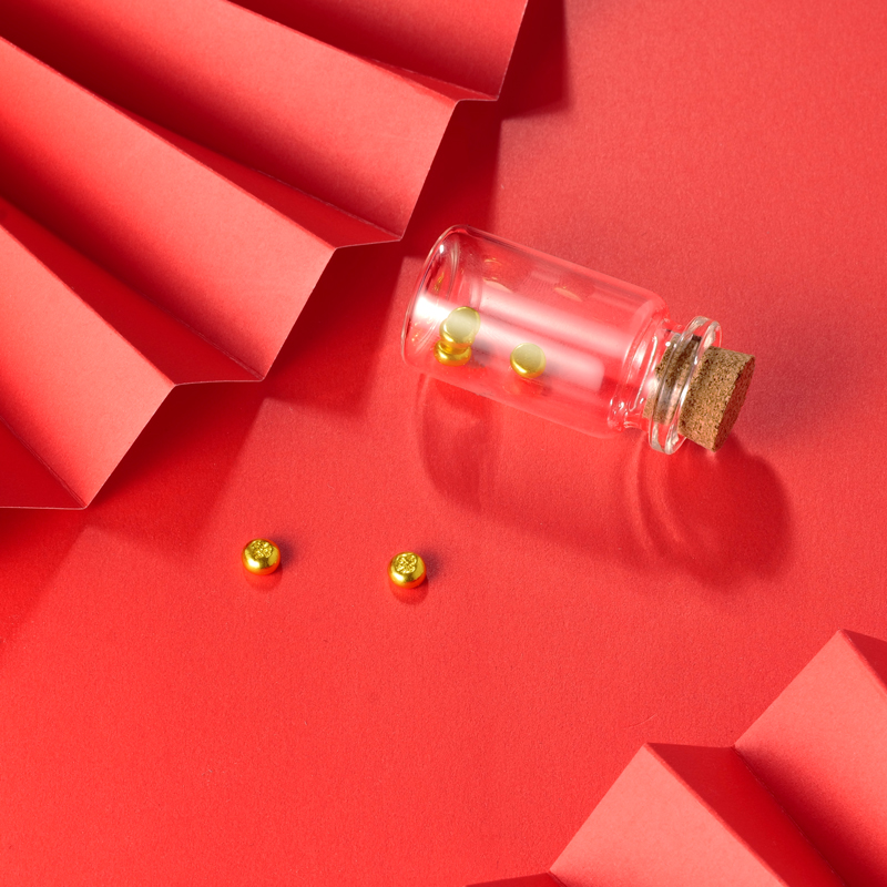 【莹莹专享】足金9999投资金 金豆豆1g1颗多样性发一 BP 90001